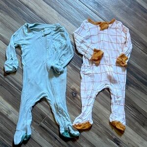 Set of 2 Pairs Footie Pajamas